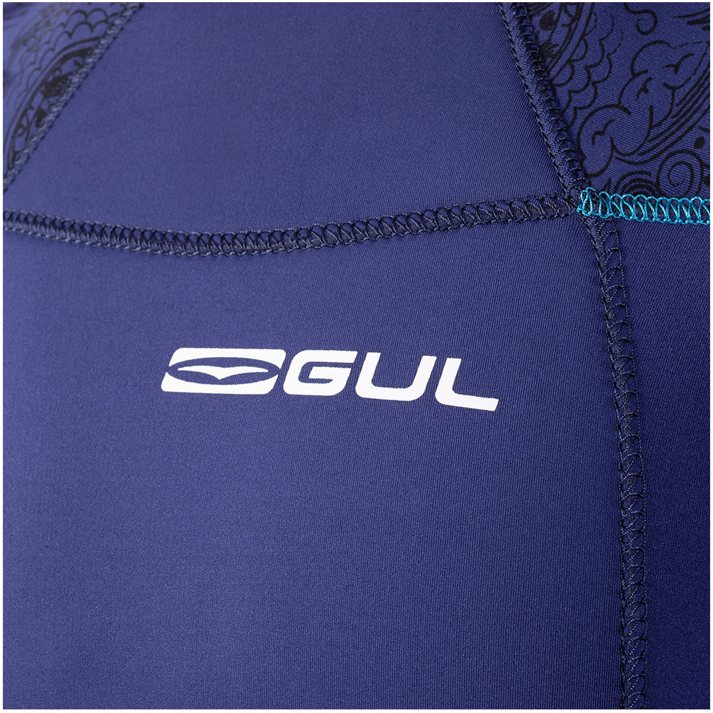 2025 Gul Womens Response 5/3mm GBS Back Zip Wetsuit RE1229-C1 - Blue / Paisley